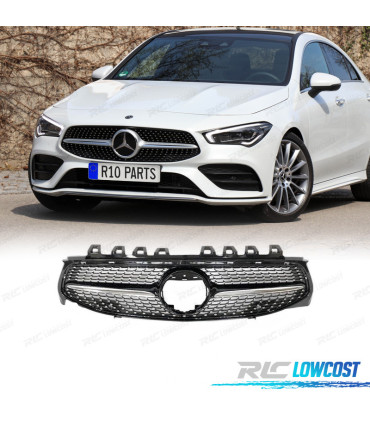 GRELHA FRONTAL MERCEDES W118 CLA 19- LOOK DIAMOND CROMADO