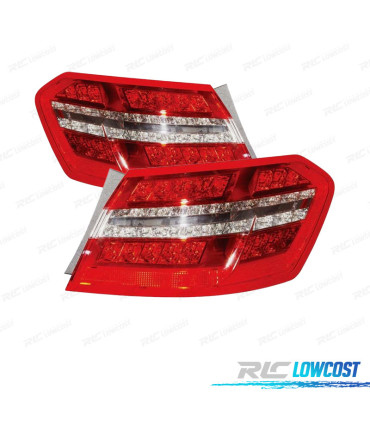 FAROLINS MERCEDES CLASSE E W212 09-13 VERMELHO CROMADO