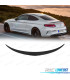 LIP SPOILER TRASEIRO MERCEDES CLASE C COUPE C205 14-17 LOOK AMG PRETO BRILHANTE