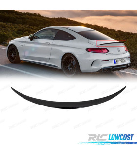 LIP SPOILER TRASEIRO MERCEDES CLASE C COUPE C205 14-17 LOOK AMG PRETO BRILHANTE