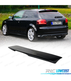 SPOILER AUDI A3 8P 03-11 LOOK S LINE S3 PRETO BRILHANTE