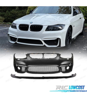PARA-CHOQUES FRONTAL BMW E92 E93 06-10 LOOK M4 PDC SRA GRELHAS NEVOEIRO + SPOILER LIP