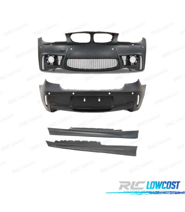 KIT CARROÇARIA BMW E81 LOOK 1M PDC