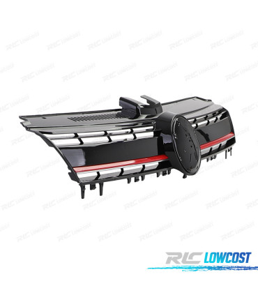 GRELHA FRONTALVW GOLF 7 12-17 LOOK R PRETO VERMELHO