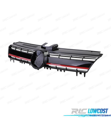 GRELHA FRONTALVW GOLF 7 12-17 LOOK R PRETO VERMELHO