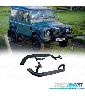 ESTRIBOS LATERAIS LAND ROVER DEFENDER 90 83-16 PRETO