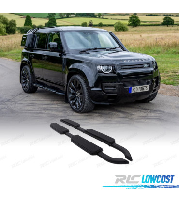 ESTRIBOS LATERAIS LAND ROVER DEFENDER 110 130 20- PRETO