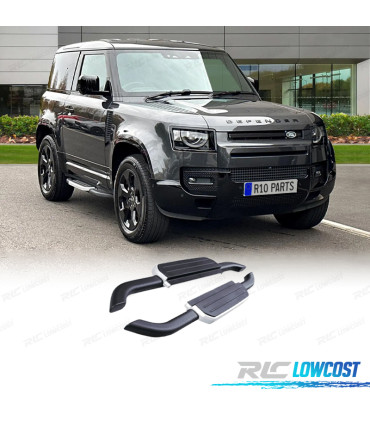 ESTRIBOS LATERAIS LAND ROVER DEFENDER 90 20- CINZENTO