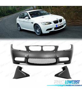 PÁRA-CHOQUES FRONTAL BMW E90 E91 LOOK EVO3 COM PDC E LAVA FAROIS