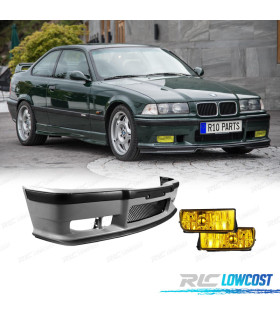 KIT PARA-CHOQUES FRONTAL M3 + FAROIS DE NEVOEIRO EM AMARELO CRISTAL