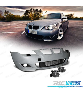 PÁRA-CHOQUES FRONTAL BMW E60 E61 03-10 SEM PDC PACK M + FARÓIS NEVOEIRO