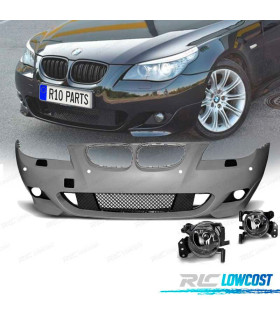 PÁRA-CHOQUES FRONTAL BMW E60 E61 07-10 COM PDC LOOK PACK M + FAROIS NEVOEIRO