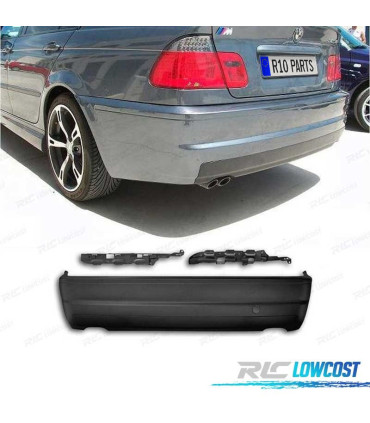 PÁRA-CHOQUES TRASEIRO BMW E46 98-05 DUPLA SAÍDA