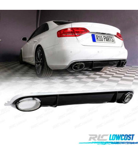 DIFUSOR TRASEIRO AUDI A4 B8 07-11 LOOK RS4