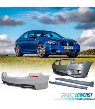 KIT CARROÇARIA BMW F10 10-13 COM PDC + LAVA-FARÓIS LOOK M5