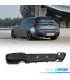 DIFUSOR TRASEIRO BMW F20 F21 11-15 LOOK M PERFORMANCE DUPLA SAÍDA
