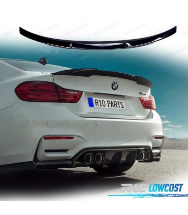 LIP SPOILER BMW F82 M4 14-20 M PERFORMANCE PRETO BRILHANTE ABS