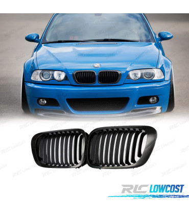 GRELHAS BMW E46 COUPE CABRIO 99-03 PRETO BRILHANTE LOOK M PERFORMANCE