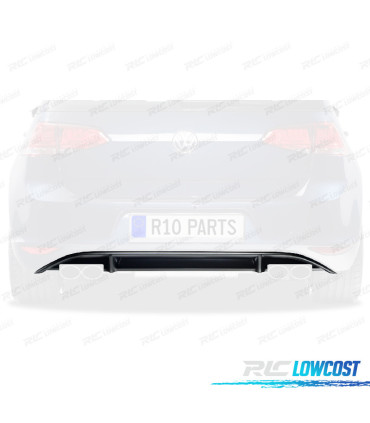 DIFUSOR VOLKSWAGEN VW GOLF 7 VII 12-17 LOOK R132 DUPLA SAIDA