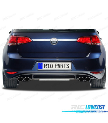DIFUSOR VOLKSWAGEN VW GOLF 7 VII 12-17 LOOK R132 DUPLA SAIDA