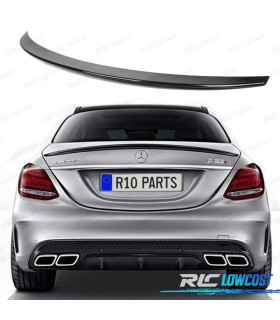 AILERON SPOILER TRASEIRO MERCEDES C W205 LOOK AMG 2014- 4P PRETO BRILHANTE