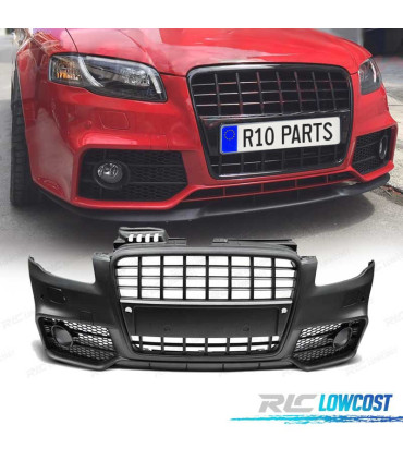 PARA-CHOQUES FRONTAL AUDI A4 B7 04-08 LOOK S-LINE PRETO PDC