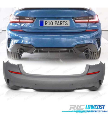 PARA-CHOQUES TRASEIRO BMW G20 19-22 LOOK M PERFORMANCE PRETO MATE PDC