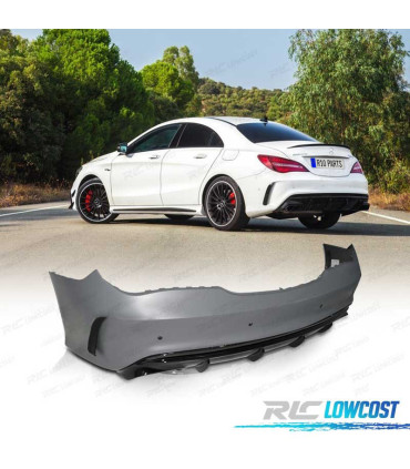 PARA-CHOQUES TRASEIRO MERCEDES CLA C117 13-19 LOOK AMG