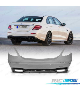 PARA-CHOQUES TRASEIRO MERCEDES W213 4P 16-19 LOOK AMG E63 PDC