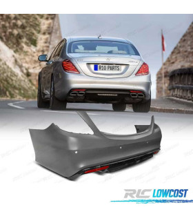 PARA-CHOQUES TRASEIRO MERCEDES CLASE S W222 13-17 LOOK AMG S63