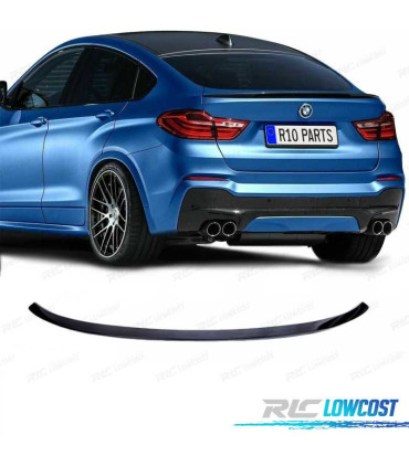 AILERON SPOILER BMW X4 F26 14-18 LOOK M PRETO BRILHANTE