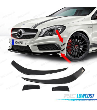 LIP LATERAL DE PARA-CHOQUES MERCEDES CLASE A W176 AERO KIT LOOK A45