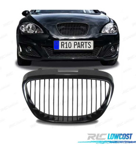 GRELHA FRONTAL SEM SÍMBOLO SEAT LEON II 2 1P 09-12 TOLEDO III 3 5P 09- ALTEA 5P 09- PRETO