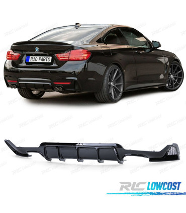 DIFUSOR BMW F32 F33 F36 13-20 LOOK M PERFORMANCE PRETO BRILHANTE