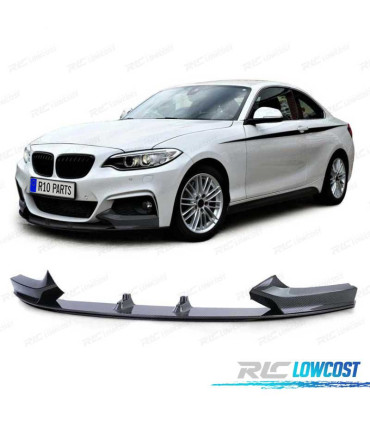 SPOILER LIP PARACHOQUES FRONTAL BMW F22 F23 LOOK M PERFORMANCE CARBONO