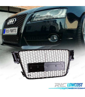 GRELHA FRONTAL AUDI A5 07-11 LOOK RS PRETO BRILHANTE