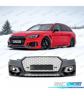 PARA-CHOQUES FRONTAL AUDI A4 B9 15-19 LOOK RS4 PDC