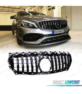 GRELHA FRONTAL MERCEDES CLA W117 13-16 LOOK GTR PRETO BRILHANTE