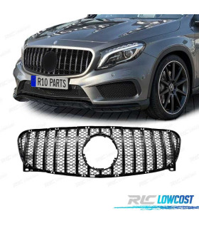 GRELHA FRONTAL MERCEDES GLA X156 14-16 GT-R AMG PRETO BRILHANTE