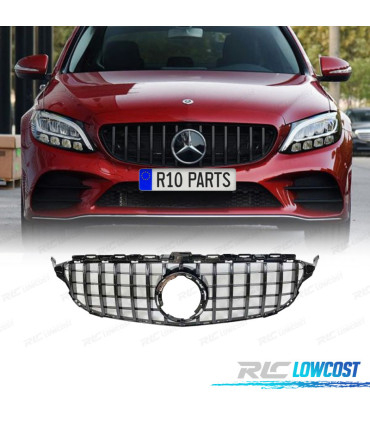 GRELHA MERCEDES CLASE C W205 14-18 LOOK AMG GT PRETO BRILHO