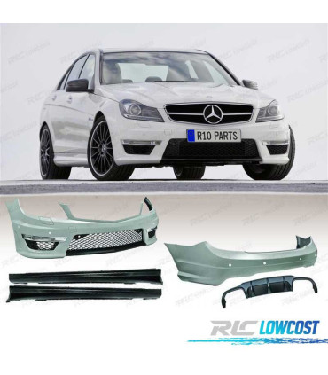 KIT DE CARROÇARIA MERCEDES CLASE C W204 11-15 LOOK C63 AMG