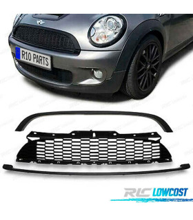 GRELHA FRONTAL MINI COOPER R56-57-55 LOOK JCW 10-14 PRETO BRILHANTE