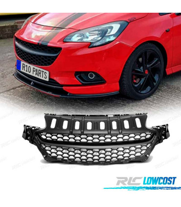 GRELHA FRONTAL DESPORTIVA PARA OPEL CORSA E 14-19 MATT BLACK EDITTION