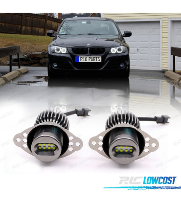 KIT DE LÂMPADAS ANGEL EYES LED 80W CANBUS BMW E90 E91 LCI SEM XENON