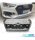 GRELHA FRONTAL AUDI A4 B9 15-19 LOOK RS4 CROMADO PRETO PDC