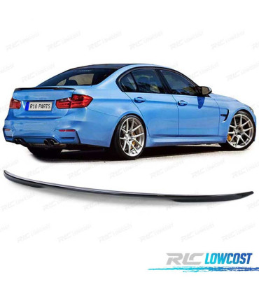 AILERON LIP SPOILER TRASEIRO BMW F30 LOOK M PERFORMANCE PRETO BRILHANTE