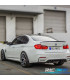 AILERON LIP SPOILER TRASEIRO BMW F30 LOOK M PERFORMANCE PRETO BRILHANTE