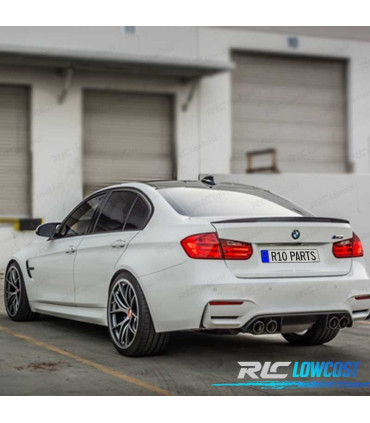 AILERON LIP SPOILER TRASEIRO BMW F30 LOOK M PERFORMANCE PRETO BRILHANTE