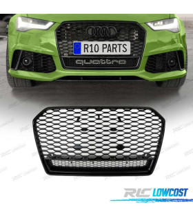 GRELHA AUDI A6 4G 11-14 LOOK RS6 PRETO BRILHO