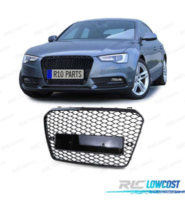 GRELHA FRONTAL AUDI A5 12-16 PRETO LOOK RS5